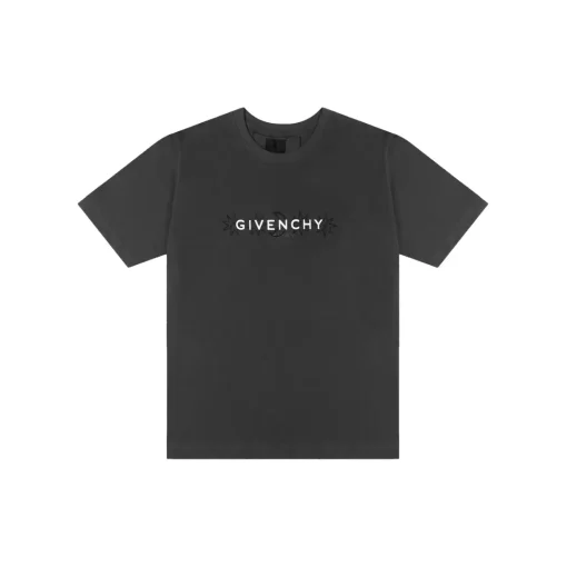 Givenchy T Shirt Dark Gray Logo Design
