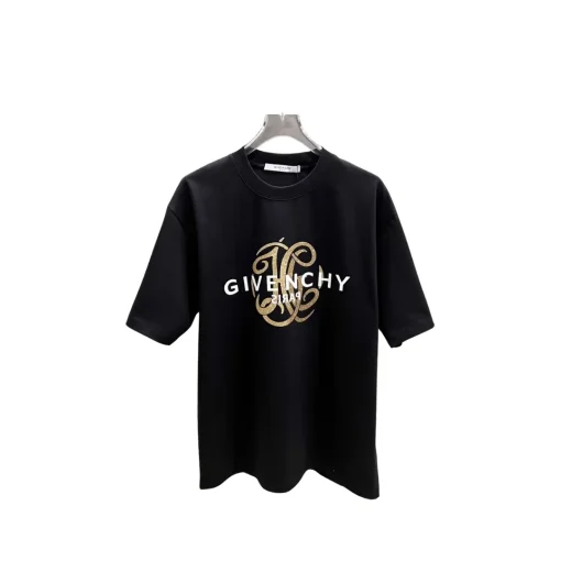 Givenchy Black T Shirt With Monogram Sign