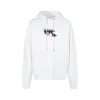 Off-White Hoodie White With Cartoon Design