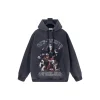 Off-White Hoodie Gray With Graphic Print