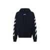 Off-White Hoodie Black With White Text