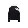 Off-White Sweatshirt Black With White Text