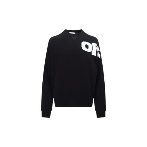 Off-White Sweatshirt Black With White Text