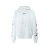 Off-White Hoodie White With Black Text