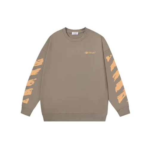Off-White Sweatshirt Light Brown