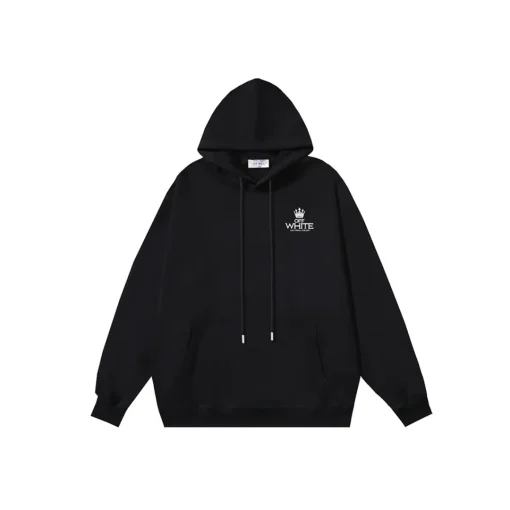 Off-White Hoodie Black With Logo