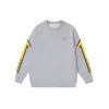 Off-White Sweatshirt Light Gray With Yellow Design
