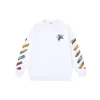 Off-White Sweatshirt White With Multicolour Design