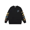 Off-White Sweatshirt Black With Multicolour Design