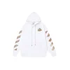 Off-White Hoodie White With Beige Design