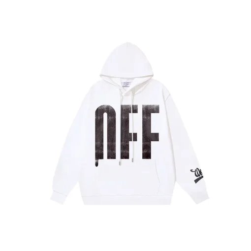 Off-White Hoodie With OFF Text Monogram Printed