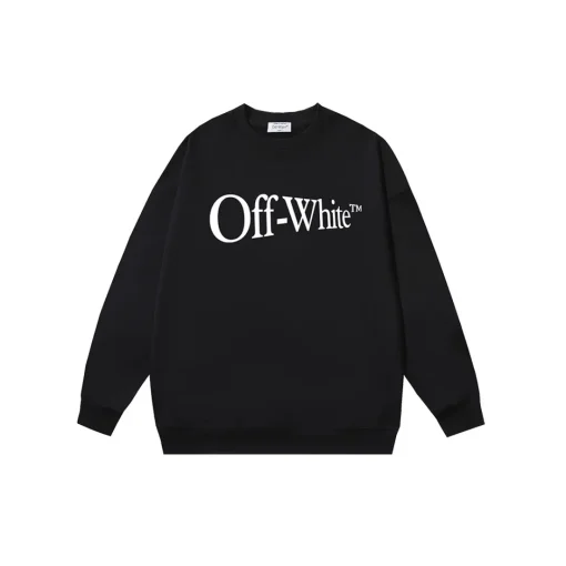 Off-White Sweatshirt Black With Monogram