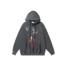 Off-White Light Gray Hoodie With Graphic Design
