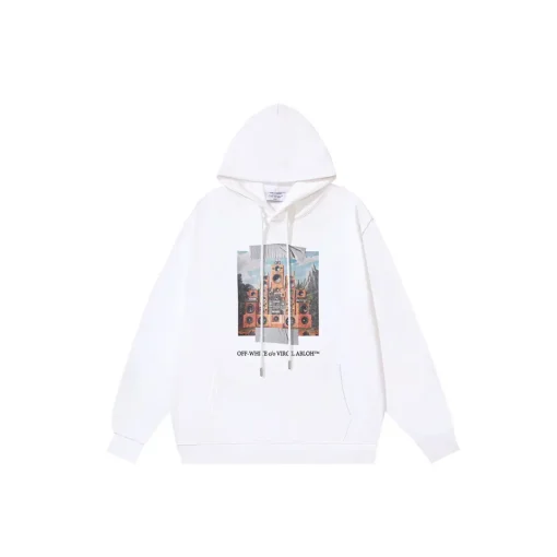 Off-White Hoodie With Graphic Design