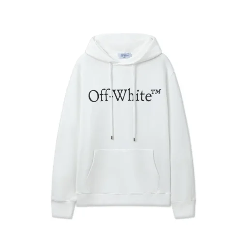 Off-White Hoodie All White With TM Logo