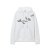 Off-White Hoodie All White With Logo With Butterfly Print