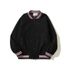 Stussy S Talk Melton Varsity Jacket Black