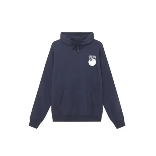 Stussy 8 Ball Pullover Hoodie Navy Blue