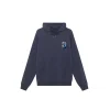 Stussy 8 Ball Logo Cotton Hoodie Navy Blue