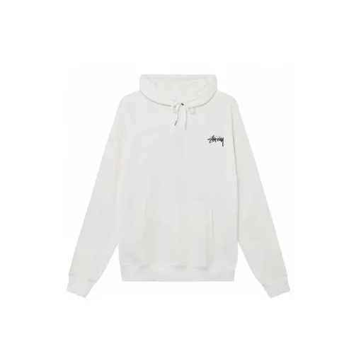 Stussy Basic Cotton Hoodie White