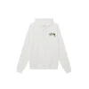Stussy Basic Multicolour Logo Cotton Hoodie White