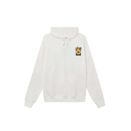Stussy Camelias Hoodie White Cotton