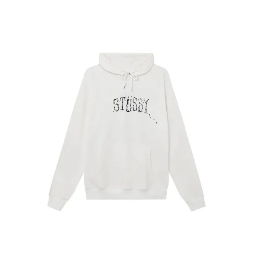 Stussy Monogram Printed Hoodie White