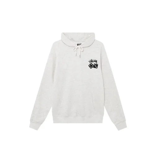 Stussy Dice Pigment Dyed Hoodie White