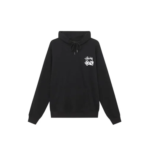 Stussy Dice Pigment Dyed Hoodie Black