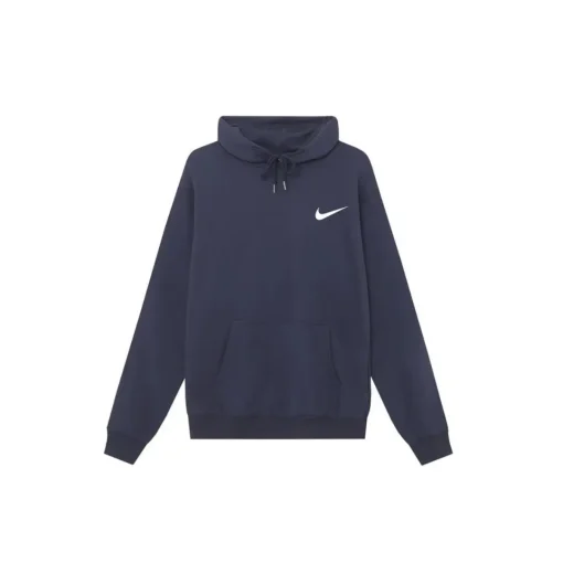 Stussy Sport Nike Logo Printed Hoodie Navy Blue