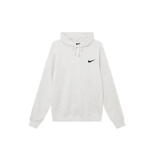 Stussy Sport Nike Logo Printed Wool Hoodie White