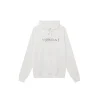 Stussy Logo Monogram Printed Hoodie White