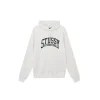 Stussy Logo Printed Wool Hoodie White