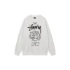 Stussy Logo Monogram Sweater Off White M2