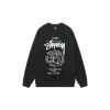 Stussy Logo Monogram Sweater Black M1