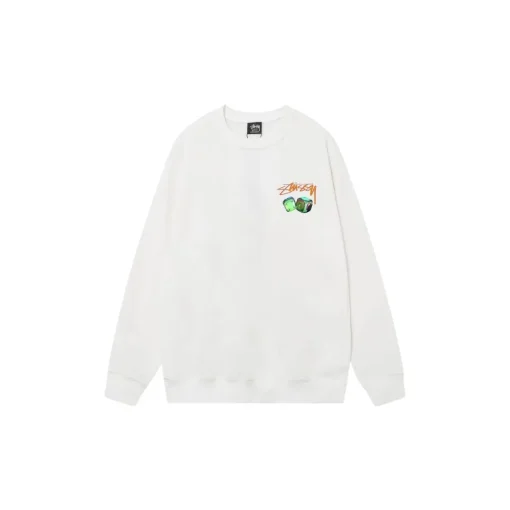 Stussy Dollie Pigment Dyed Sweater White