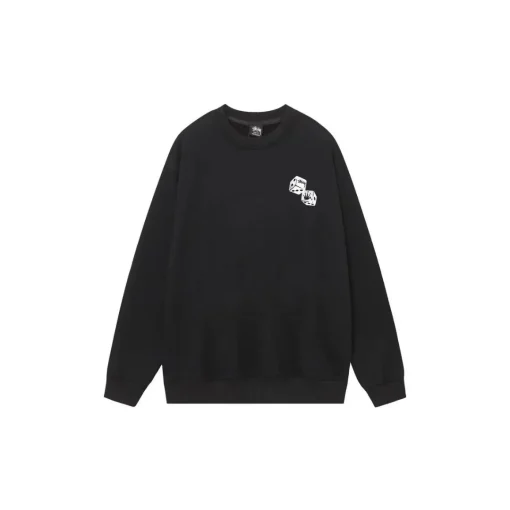 Stussy Dice Pigment Dyed Sweater Black