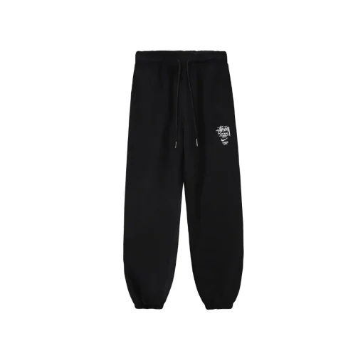 Stussy Sweatpant Black With Logo