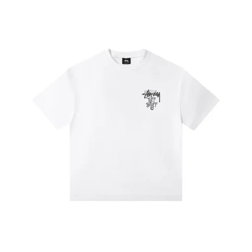 Stussy T Shirt White With Logo M2