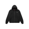 Supreme Zipper Hooded Hoodie Black