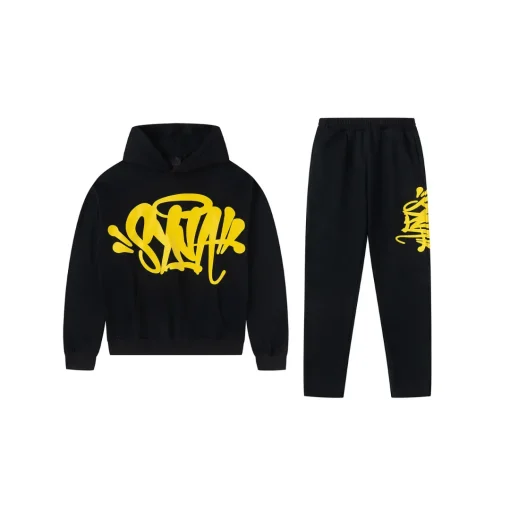 SYNA Tracksuit Black With Yellow