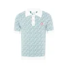 Casablanca jacquard monogram polo shirt