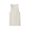 Burberry Equestrian Knight ribbed vest top grey