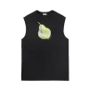 Burberry pear-print cotton tank top black