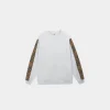 Burberry Vintage Check Detail Sweatshirt White