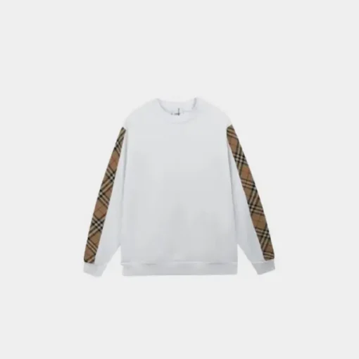 Burberry Vintage Check Detail Sweatshirt White
