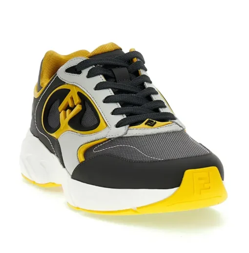 FENDI Fendi Forward sneaker dark grey/yellow