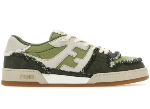 FENDI Fendi Match denim sneaker green/white