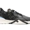 FENDI Flow panelled slip-on sneakers black/grey