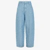 FENDI Jean long Jean Bleu clair